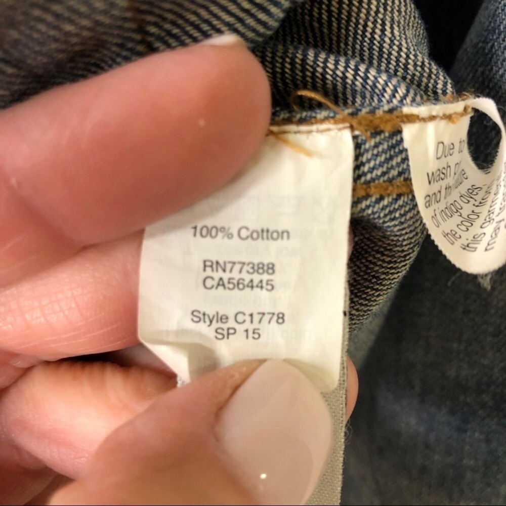 Madewell The Jean Jacket Ellery Wash Size Small Distressed Denim Style C1778 - Picture 10 of 11